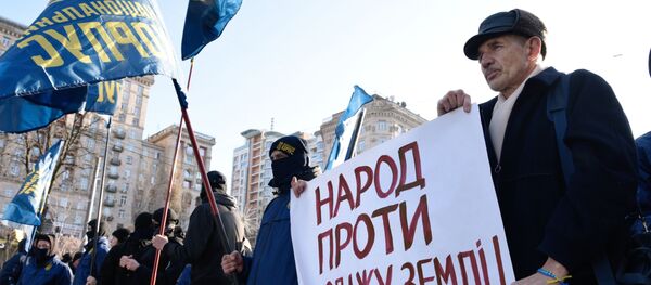 Akcija Kijeve prieš žemės reformą Akcija Kijeve prieš žemės reformą - Sputnik Lietuva