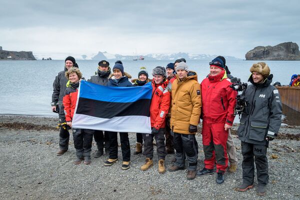 Estijos prezidentė atvyko į Antarktidą Estijos prezidentė atvyko į Antarktidą - Sputnik Lietuva