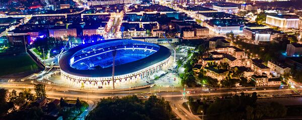 Вид ночного Минска, архивное фото - Sputnik Литва