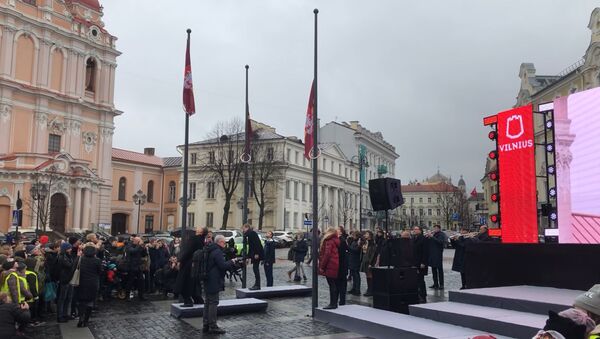 В Вильнюсе вынесли флаги в честь дня рождения города  - Sputnik Lietuva