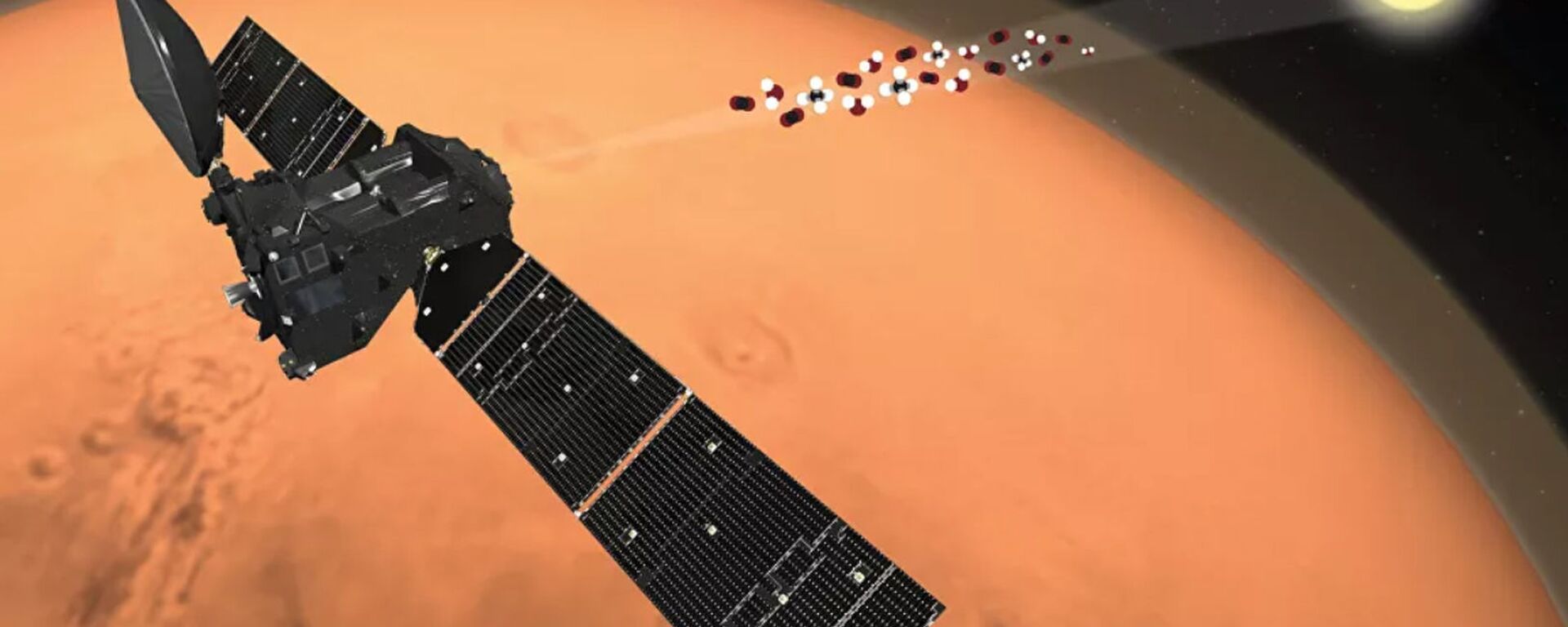 Зонд ЭкзоМарс-TGO исследует атмосферу Марса на просвет во время солнечных затмений - Sputnik Lietuva, 1920, 22.04.2021