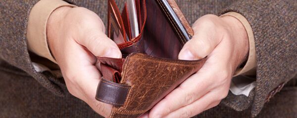 Пустой кошелек, архивное фото - Sputnik Литва