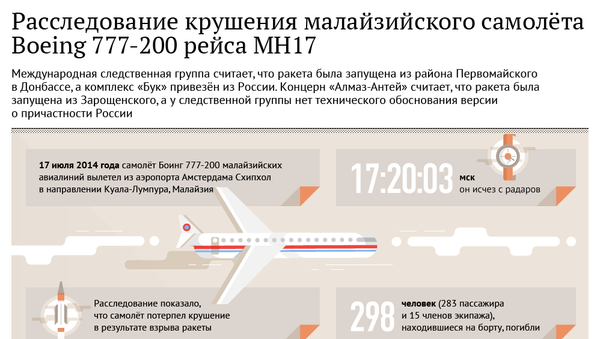 Расследование катастрофы рейса МН17 - Sputnik Литва