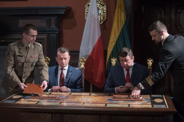 Литва и Польша причислят свои бригады к штабу НАТО Литва и Польша причислят свои бригады к штабу НАТО - Sputnik Литва