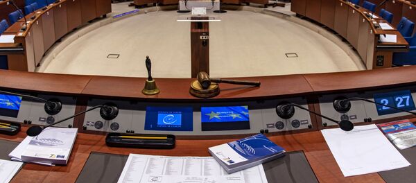 Зал Парламентской ассамблеи Совета Европы (ПАСЕ) во французском Страсбурге, архивное фото - Sputnik Литва
