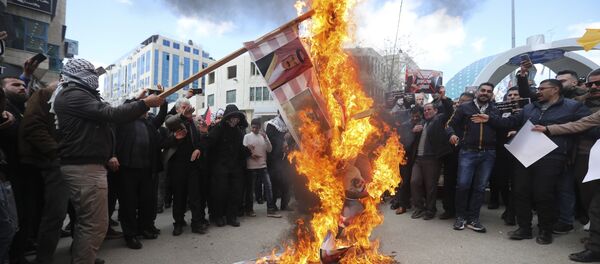 Акция протеста против плана палестино-израильского урегулирования - Sputnik Lietuva