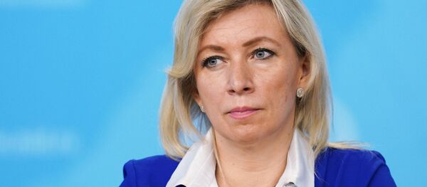 Oficiali Rusijos užsienio reikalų ministerijos atstovė Marija Zacharova Oficiali Rusijos užsienio reikalų ministerijos atstovė Marija Zacharova - Sputnik Lietuva