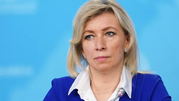 Oficiali Rusijos užsienio reikalų ministerijos atstovė Marija Zacharova 