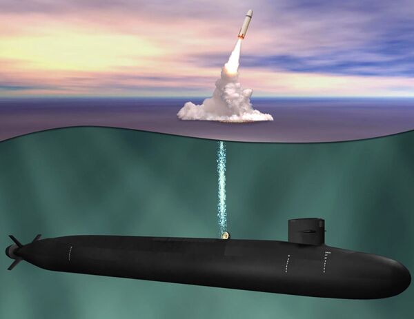 Иллюстрация подводной лодки Ohio Replacement - Sputnik Литва