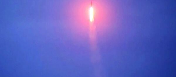 Пуск баллистической ракеты «Синева» с борта РПКСН «Верхотурье» Пуск баллистической ракеты «Синева» с борта РПКСН «Верхотурье» - Sputnik Lietuva