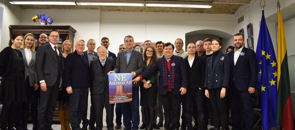 Sąjūdis prieš Astravo atominę elektrinę Sąjūdis prieš Astravo atominę elektrinę - Sputnik Lietuva