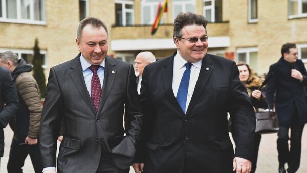 Встреча Линаса Линкявичюса с Владимиром Макеем в Белоруссии, 3 февраля 2020 года - Sputnik Литва