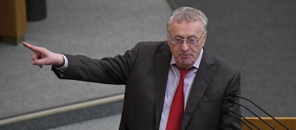 Rusijos liberalų demokratų partijos vadovas Vladimiras Žirinovskis Rusijos liberalų demokratų partijos vadovas Vladimiras Žirinovskis - Sputnik Lietuva