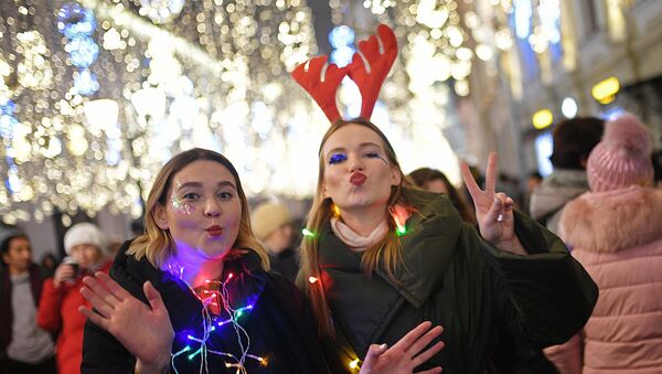 Празднование Нового года в Москве - Sputnik Lietuva