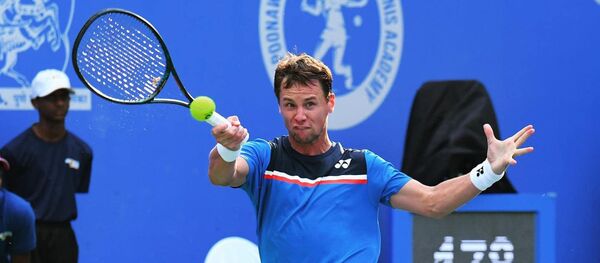 Литовский теннисист Ричардас Беранкис в индийском Пуне на турнире АТР, 5 февраля 2020 года Литовский теннисист Ричардас Беранкис в индийском Пуне на турнире АТР, 5 февраля 2020 года - Sputnik Литва