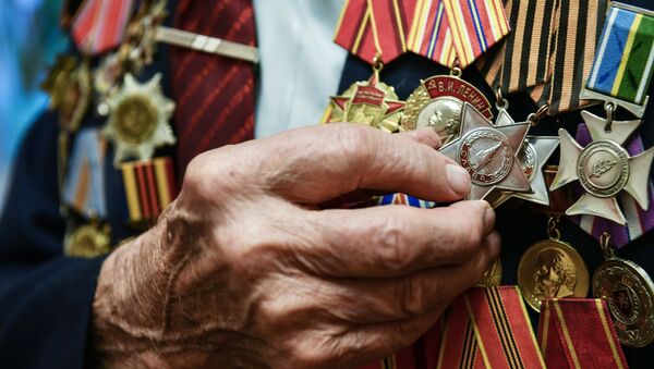 Боевые награды ветерана Великой Отечественной войны, архивное фото - Sputnik Литва