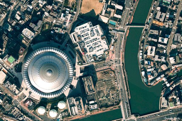 Изображение из космоса города Осака, Япония. - Sputnik Литва