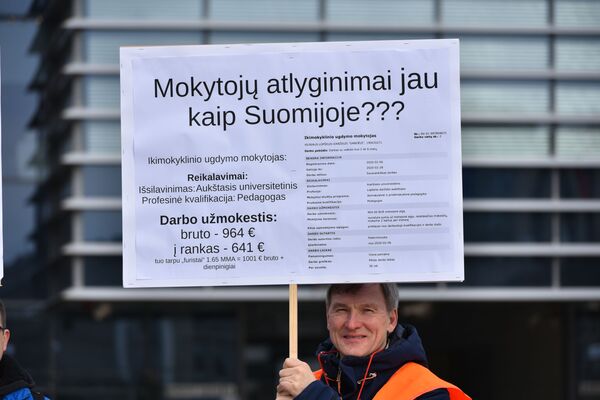 Акция протеста против  ложной информации и скрытия истинной статистики - Sputnik Литва
