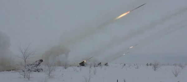 Кадры испытаний модернизированных систем “Град” в Кемеровской области Кадры испытаний модернизированных систем “Град” в Кемеровской области - Sputnik Lietuva