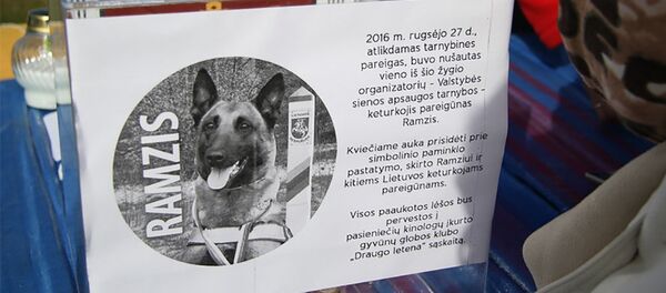 Памятник овчарке Рамзису - Sputnik Литва