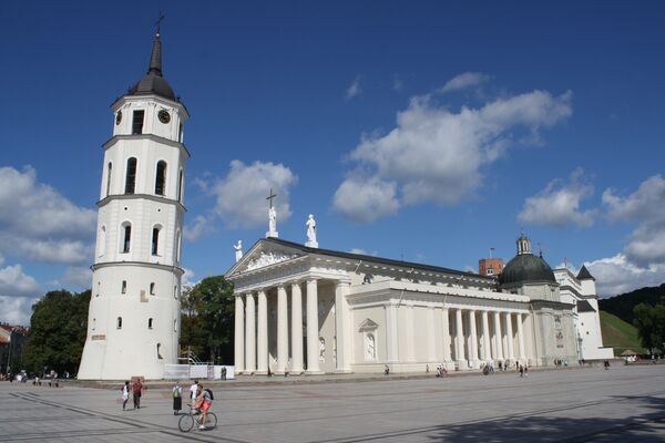 Кафедральный собор Вильнюса и колокольня - Sputnik Литва