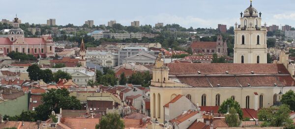 Старый Вильнюс - вид с горы Гедиминаса - Sputnik Литва