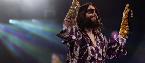 JAV grupės 30 Seconds to Mars solistas Jared Leto JAV grupės 30 Seconds to Mars solistas Jared Leto - Sputnik Lietuva