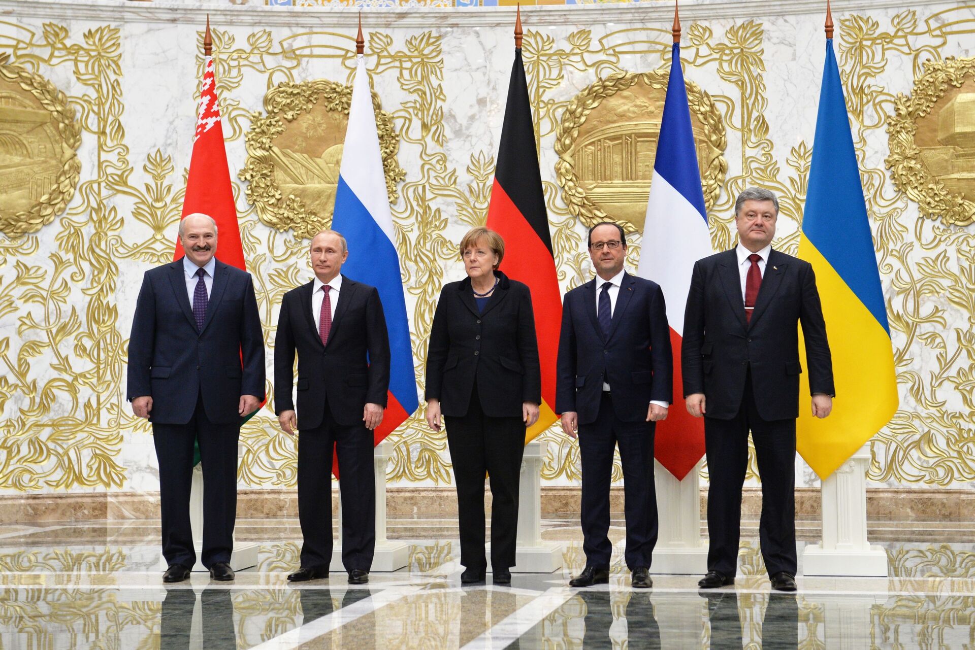 Переговоры лидеров России, Германии, Франции и Украины в Минске, архивное фото - Sputnik Lietuva, 1920, 08.09.2021