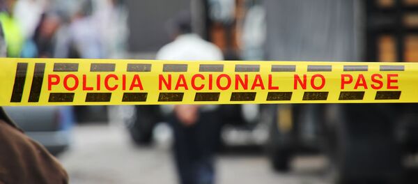 Ограничительная лента полиции Испании, архивное фото Ограничительная лента полиции Испании, архивное фото - Sputnik Литва