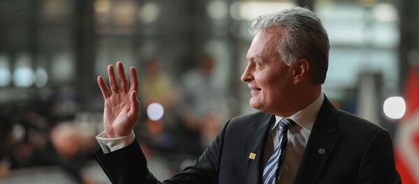 Президент Литвы Гитанас Науседа на саммите ЕС в Брюсселе, 20 февраля 2020 года - Sputnik Литва