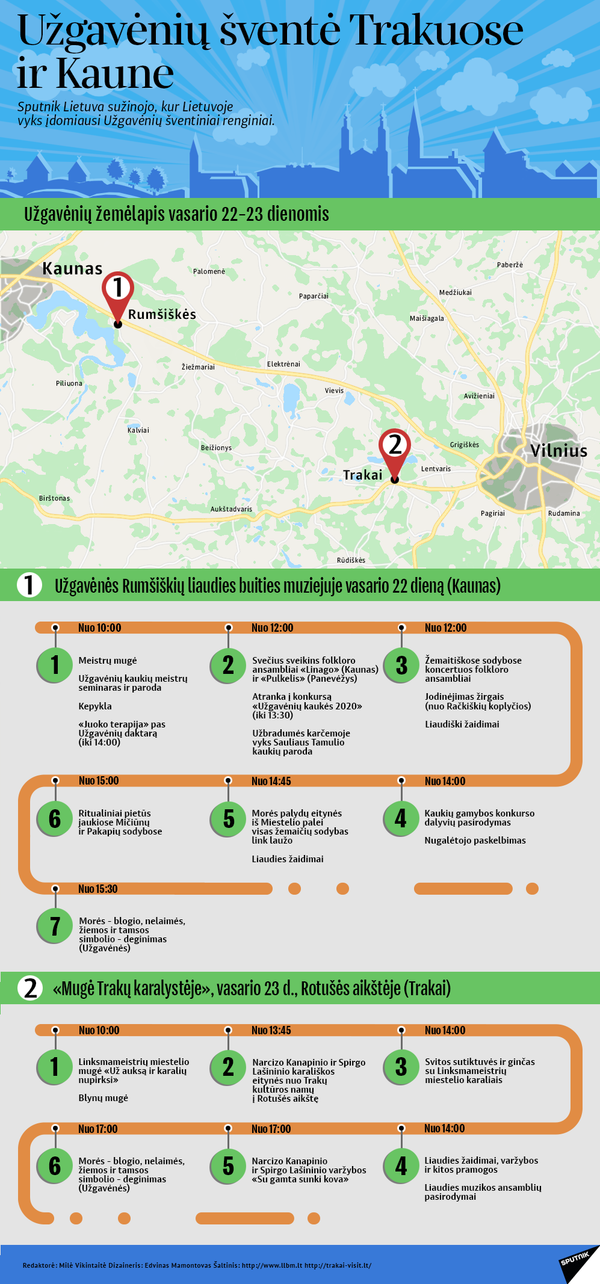 Užgavėnių šventė Trakuose ir Kaune - Sputnik Lietuva