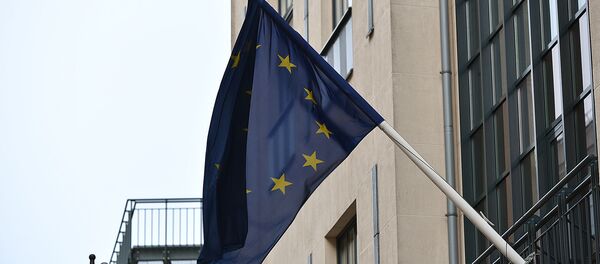 Флаг Евросоюза в Вильнюсе, архивное фото - Sputnik Литва