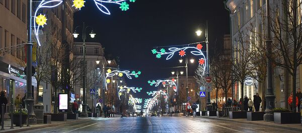 Вечерний Вильнюс, центр, архивное фото Вечерний Вильнюс, центр, архивное фото - Sputnik Lietuva
