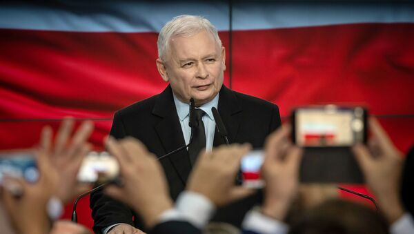Польский политик Ярослав Качиньский, архивное фото - Sputnik Литва