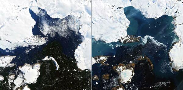 NASA paskelbė ledynų Antarktidoje tirpimo nuotrauką - Sputnik Lietuva