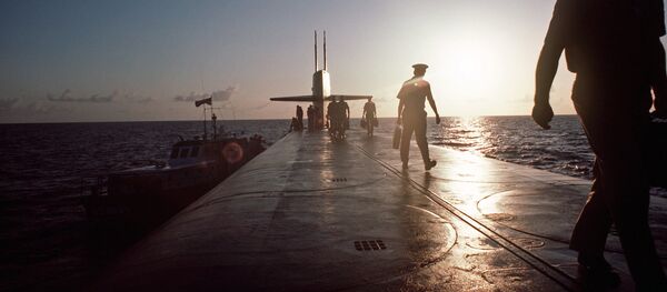 Члены экипажа подводной лодки ВМС США, архивное фото Члены экипажа подводной лодки ВМС США, архивное фото - Sputnik Lietuva