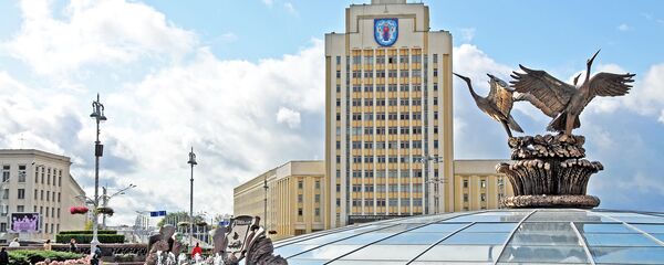 Площадь независимости в Минске Площадь независимости в Минске - Sputnik Lietuva