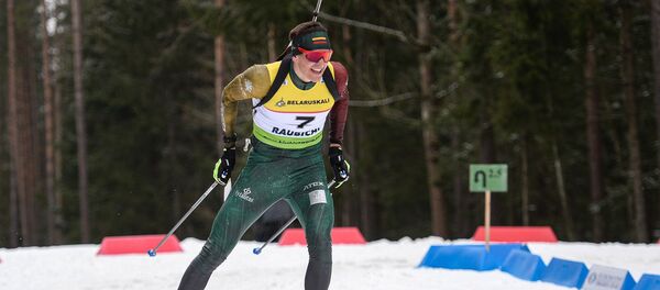 Литовский биатлонист Витаутас Строля на чемпионате Европы по биатлону, 29 февраля 2020 год - Sputnik Литва