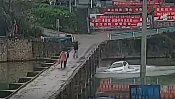 Kinas paskandino savo automobilį, ką tik išlaikęs vairavimo egzaminą — video - Sputnik Lietuva