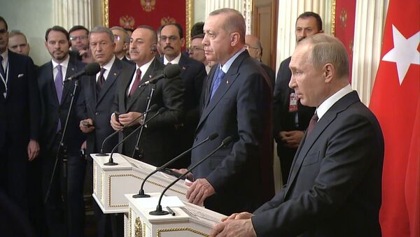Paliaubos ir saugumo koridorius: Putino ir Erdogano derybų rezultatai - Sputnik Lietuva