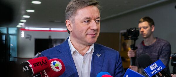 Лидер Союза крестьян и зеленых Литвы Рамунас Карбаускис, архивное фото - Sputnik Литва