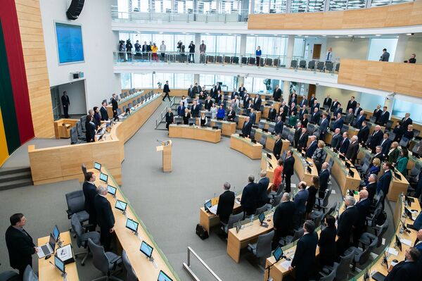 Сейм Литвы начал последнюю в текущем созыве весеннюю сессию - Sputnik Литва