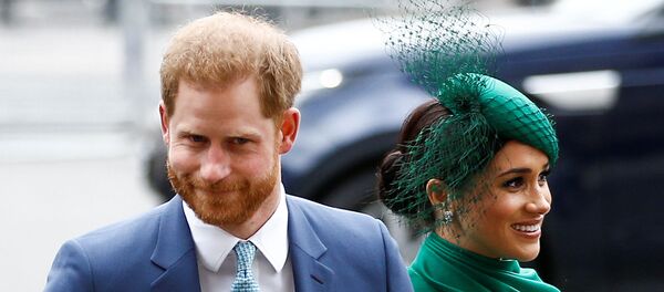 Принц Гарри и Меган Маркл, 9 марта 2020 года Принц Гарри и Меган Маркл, 9 марта 2020 года - Sputnik Lietuva