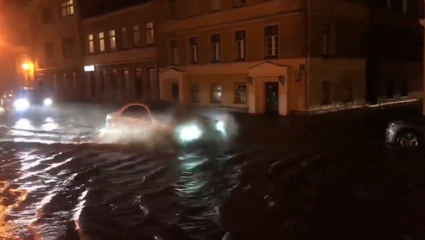 Затопленные улицы Клайпеды после бури - Sputnik Lietuva