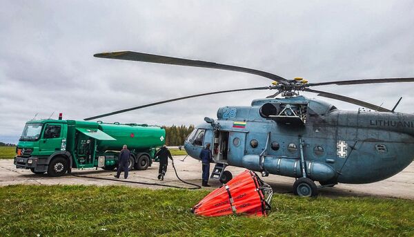 Тушение пожара в Радвилишкис - Sputnik Литва