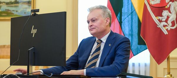 Видеоконференция с президентами Латвии и Эстонии Гитанаса Науседы, 16 марта 2020 года - Sputnik Литва