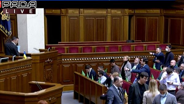 Украинский министр попытался занять кресло президента - Sputnik Lietuva