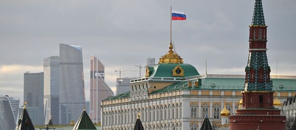 Московский Кремль и небоскребы делового центра Москва-сити, архивное фото - Sputnik Литва