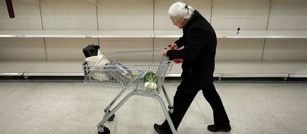 Situacija maisto produktų parduotuvėse Londone - Sputnik Lietuva