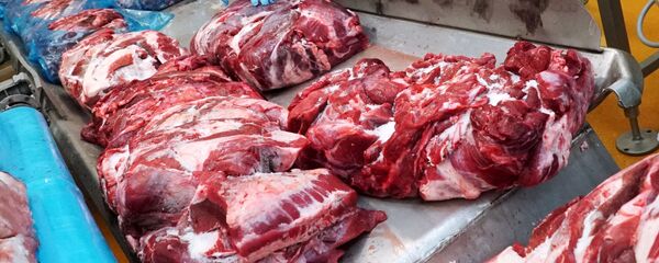 Сырое мясо, архивное фото - Sputnik Литва